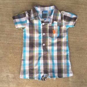 US Polo Association baby boy Polo, 3-6 months